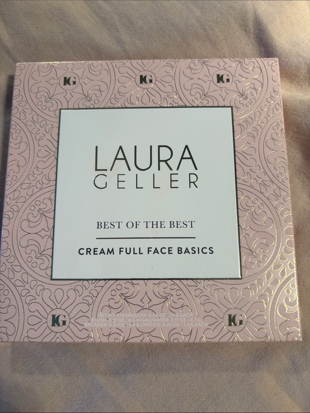 Laura Geller Cream Full Face Basics Palette - Light Pink Packaging